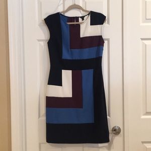 Ann Taylor Color Block Dress - Size 6
